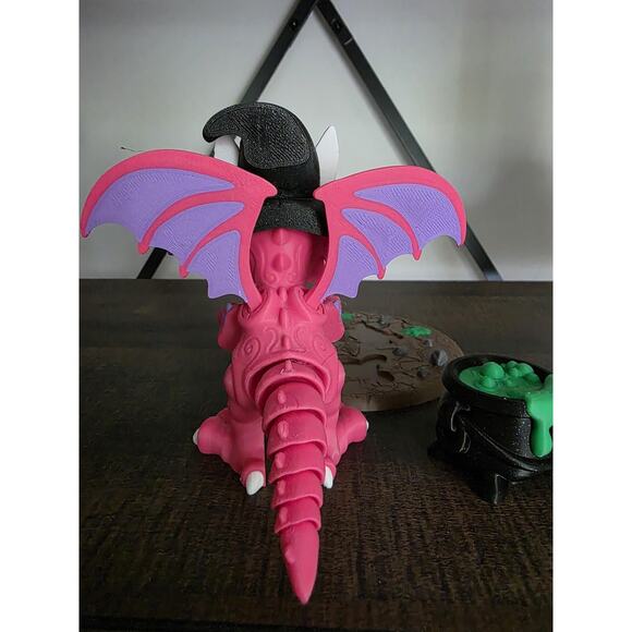 Pixipuff the Dragon Witch 3d Printed Custom Figure - Picture 5 of 7